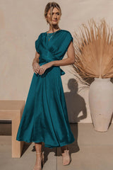 Sierra - Elegantes Maxikleid – Königsblau