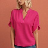 Elegante luftige Bluse für Damen mit schmeichelhaftem Schnitt | Maud – Rosa