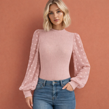 Elegante Bluse mit femininer Ausstrahlung für Damen | Martha – Rosa