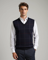 Ruben | Herren Gitterweste – Atmungsaktive Netz Weste Herren – Marineblau