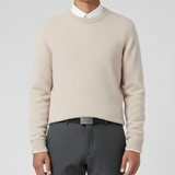 Rundhals-Pullover Für Herren - Francesco – Beige