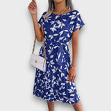 Florienne – Faltenkleid mit verspieltem Charme – Marineblau