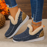 WinterEase™ Sneakers mit Handgefertigter Verarbeitung und Weichem Plüschfutter / Premium-Komfort mit Modernem Design! – Marineblau