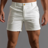 Carlvin - Kurze Herrensommershorts – Weiß