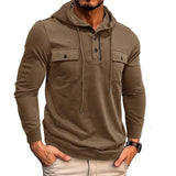 Westbrook™ Hoodie Mit Verstellbarer Kapuze und Fronttaschen – Kaffeebraun