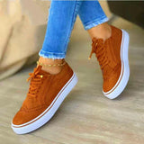 Ava - orthopädischer eleganter schwarzer sneaker – Braun