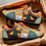 Mats | Bunte Retro-Sneaker – Orange