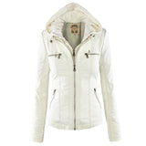 CLARA - ELEGANTE LEDERJACKE – Weiß