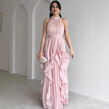 Avelora™ Kleid mit Raffiniertem Design und Eleganter Bewegung – Hellrosa