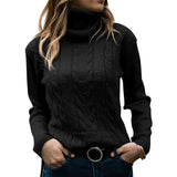 Jocelyn | damen rollkragenpullover – Schwarz