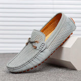 Giovanni | Atmungsaktive Lederschuhe – Grau
