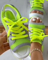 Layla - Schnürschuhe – Grün