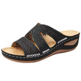 Lena Damen Orthopädische Sandalen - Ultimativer Komfort, Atmungsaktiv & Schmerzfreies Gehen – Schwarz