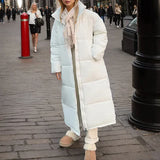 Delilah - gesteppte winterjacke für damen – Weiß