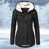 Maggie - Warmer, dicker Wintermantel – Schwarz