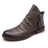 Owens | Lederstiefel für Herren – Grau