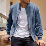 Norven™ Jacke In Wildleder-Optik Mit Premium-Komfort – Hellblau