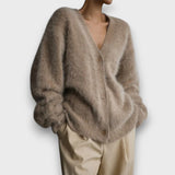 Laria – Kuscheliger Cardigan mit klassischem Schnitt – Beige