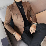 Lauritz™ Blazer mit Klassischem Revers, Faden für Faden Gewebt mit Präziser Schneiderkunst / Der Stille Luxus der Italienischen Mode – Schwarz