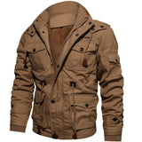 Mit fleece gefütterte winterjacke – corbin – Khaki