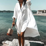 Ysolde - Stilvolles, bequemes Sommerkleid – Weiß
