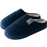 Warme Unisex Drinnen Hausschuhe | Schlupf – Marineblau