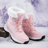 Nordika™-Stiefel mit kuscheligem Futter und rutschfester Sohle / Sicherheit und Wärme für extreme Kälte! – Pink