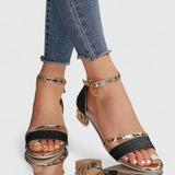 Luna | Komfort-Sandalen – Schwarz