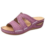 Lena Damen Orthopädische Sandalen - Ultimativer Komfort, Atmungsaktiv & Schmerzfreies Gehen – Lila