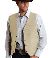 Herren Trachtenhemd | Geknöpftes Vest – Beige
