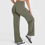 Neria | Gerade Yoga Hose – Olivgrün