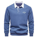 Aron | Golf Polo Pullover – Blau