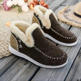 Kuschelige Damenstiefel | Winter – Dunkelbraun