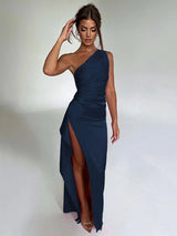 Lina | Elegantes und raffiniertes Kleid – Blau