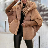 Berlin™ Jacke mit hochwertiger Puffer- und Plüsch-Verarbeitung / Anspruchsvoller Komfort für Damen mit Präsenz! – Khaki