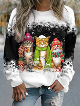Arleth - Pullover mit Weihnachtsmotiv – Schwarz