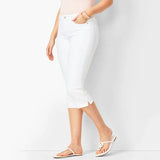Sorelly™ Capri-Jeans Mit Schmaler Passform Und Dezentem Schlitzsaum – Weiß