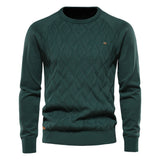 Herren-Strickpullover – Grün