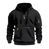 Lars - Hoodie mit Reißverschluss (1 Kaufen, 1 GRATIS dazu) – Schwarz