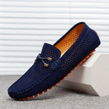 Giovanni | Atmungsaktive Lederschuhe – Blau