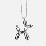 JUNO – Elegante Halskette mit entzückendem Ballonhund-Anhänger in strahlendem Goldoptik – Sterling Silber