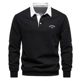 Aron | Golf Polo Pullover – Schwarz