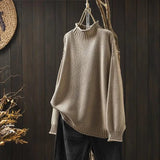 Tamara™ | Eleganter, lockerer Rollkragenpullover – Khaki