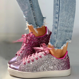 Mara - Luxuriöse Glitzerschuhe – Rosa