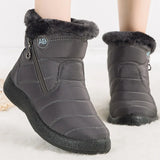 Damen Winter-Schneestiefel | Lässig – Grau