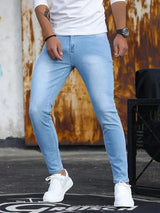 Braylon | Stretch-Skinny-Jeans für Herren – Hellblau