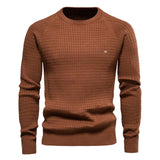 EDOARDO™ Eleganter Baumwollpullover Mit Maximalem Komfort Und Slim-Fit Design – Braun