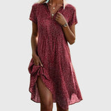 Rynissa - elegantes Midikleid – Rot