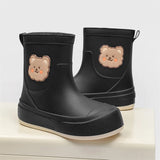 Wasserdichte Gummistiefel für Damen | Bärendesign – Schwarz