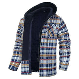 Gilles – weiche karierte hemdjacke – Orange